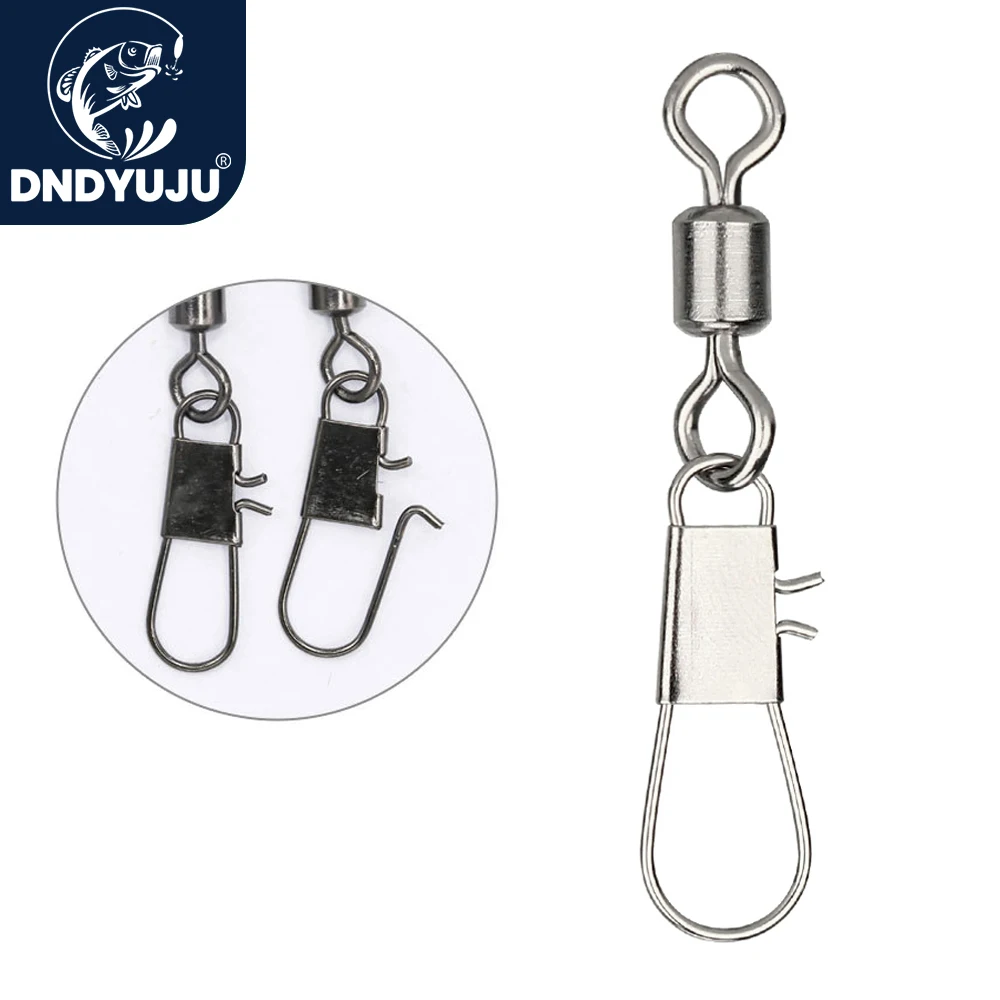 Fishing Equipment And Accessories - DNDYUJU 50pcs Fishing Connector Rolling Swivel