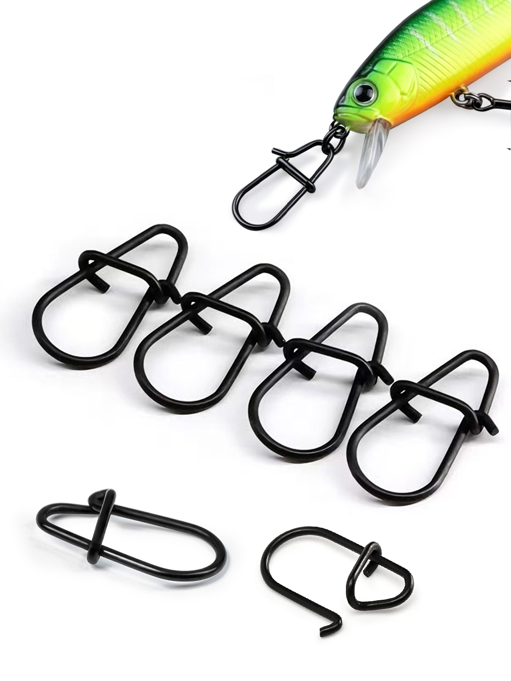 GOBAIT 100Pcs Black Stainless  - Fishing Equipment And Accessories review and price