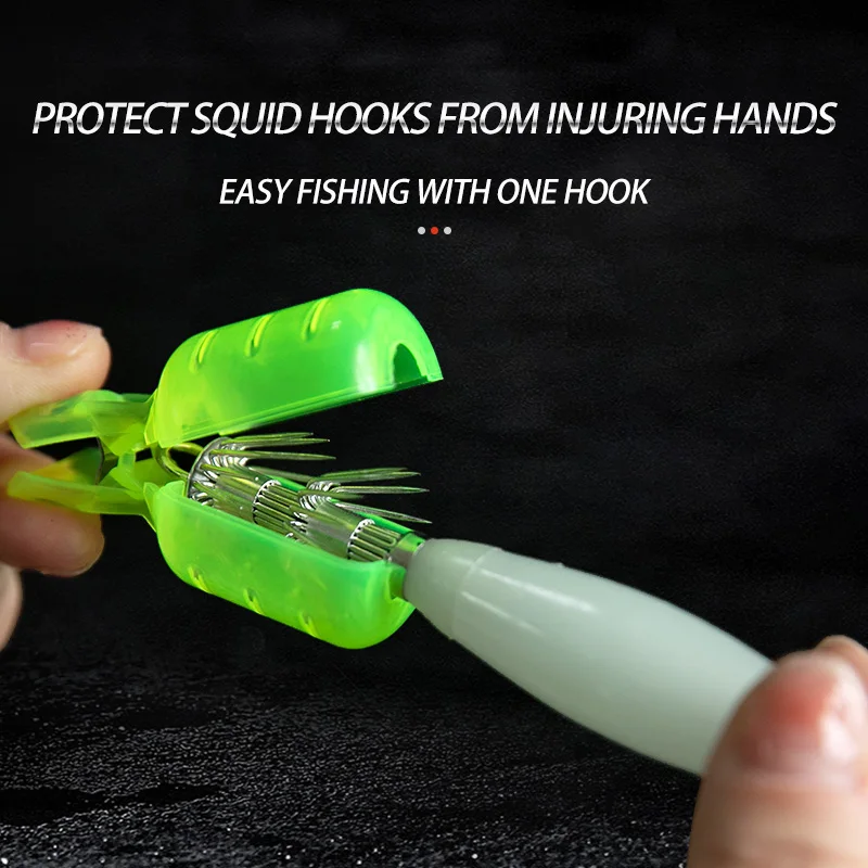 10Pcs/Lot Squid Jig Hook Cover - Fishing Equipment And Accessories review and price