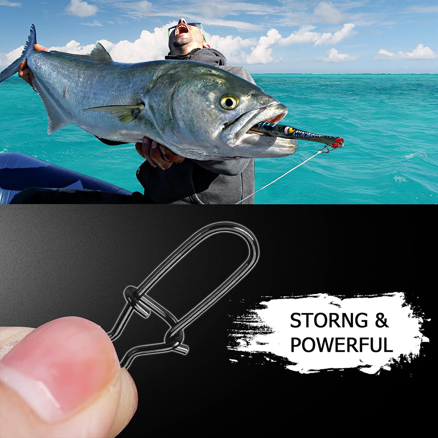 50Pcs Crankbait Snaps Stainles - Fishing Equipment And Accessories review and price