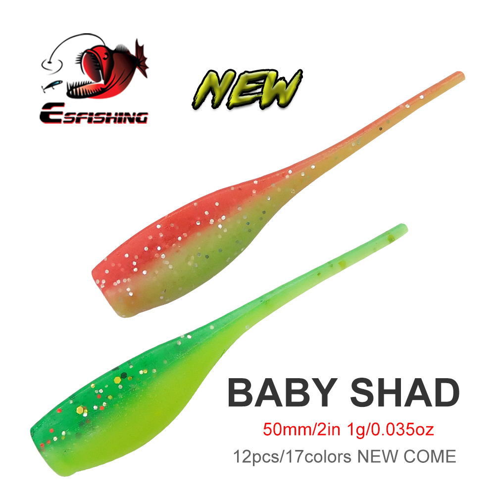 ESFISHING Baby Shad 50mm Soft  - Fishing Equipment Ebay review and price